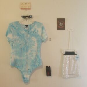 NWT Rue 21 Baby Blue Body Suit!*